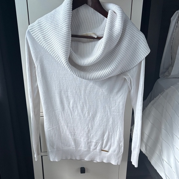 Michael Kors Sweaters - Michael Kors White Cowl Neck Sweater